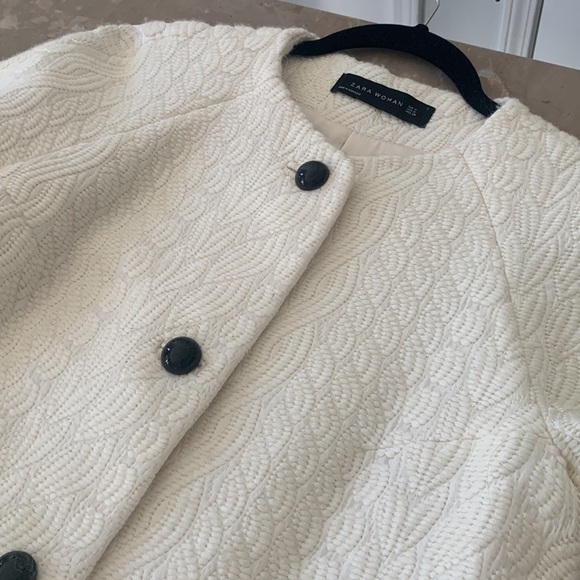 Zara Women's button up jacket / blazer. Quarter length flare sleeve size‎ M - Picture 10 of 10